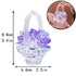 Crystal Flower Basket Figurine Collectable Ornament